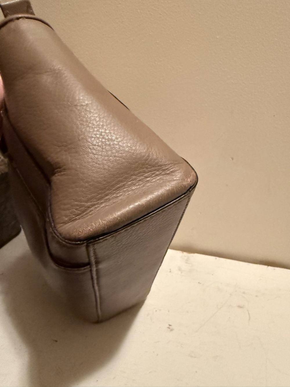 COACH F32944 TAYLOR BETTE TAUPE LEATHER MINI TOTE CROSS-BODY BAG EUC, $258 - Picture 7 of 12
